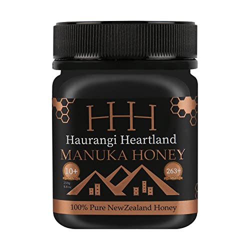 Haurangi Heartland Manuka Honig MGO 263+, 250g - Wertvoller, Rein, Roh - Abgefüllt und zertifiziert in Neuseeland von Haurangi Heartland