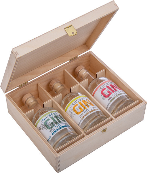Hausberg GIN Tasting-Set 3 Flaschen 41,4% vol. 3 x 0,1 l von Hausberg Spirituosen