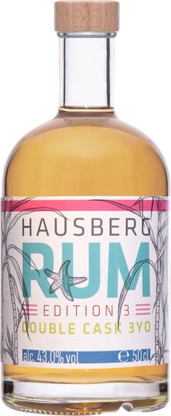 Hausberg Edition 3 Double Cask Rum 3 Years 43% vol. 0,5 l von Hausberg Spirituosen