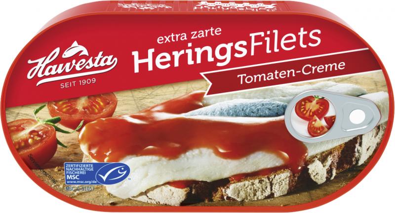 Hawesta Heringsfilets in Tomaten-Creme von Hawesta