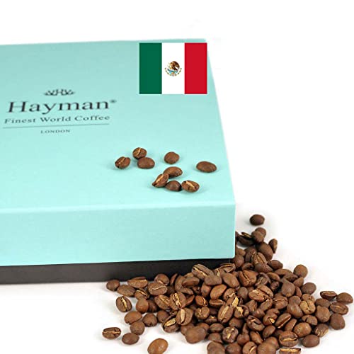 100% Entkoffeinierter aus Mexiko - Geröstete Bohnen | Kaffee-Röststufe: Mittlere, Anzahl von Einheiten: 1 x 340g/12oz von Hayman - Finest World Coffee