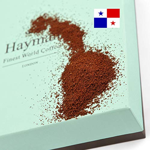 100% Geisha Kaffee aus Panama - Gemahlener Kaffee | Kaffee-Röststufe: Mittlere, Anzahl von Einheiten: 1 x 100g/3.5oz von Hayman - Finest World Coffee