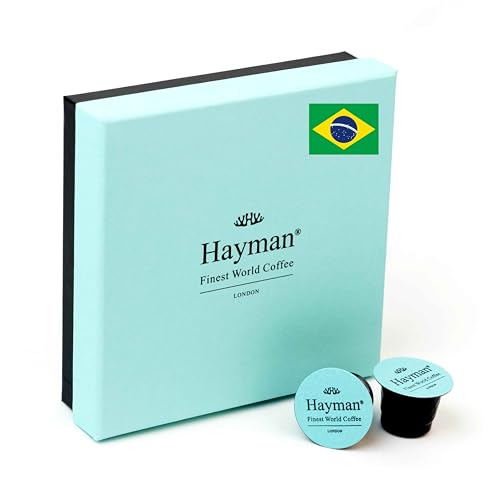 Brasilianischer Kaffeesieger des Cup of Excellence Wettbewerb - Kapseln kompatibel mit Nespresso Original Line-Maschinen - 20 Kaffeekapseln von Hayman - Finest World Coffee