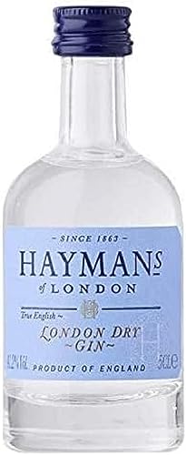 Hayman's London Dry Gin 41,2% Vol.| TRUE ENGLISH GIN| Hayman's of London| Tradition seit 150 Jahren|Mini|In liebevoller Handarbeit distilliert| Tasting|Geschenkkorbidee| 50ml von Hayman's of London