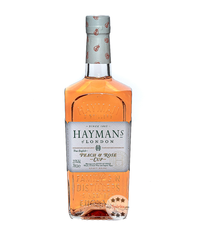 Hayman’s Peach and Rose Cup (25 % Vol., 0,7 Liter) von Hayman's of London