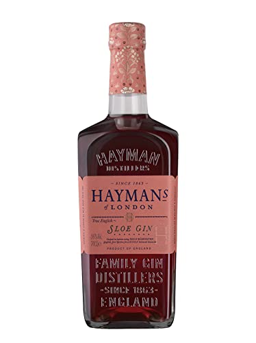 Hayman‘s Sloe Gin 26% Vol.| Schleehengin|Hayman's of London|Angenehme Wacholder- und Kräuteraromen mit einer bitter-süßen Fruchtigkeit|Gin Masters Gold Award | 700ml von Hayman's