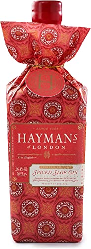Hayman's Spiced Sloe Gin 26,4% Vol.|Würziger Schlehengin|Hayman's of London| Mit wärmenden Wintergewürzen| Kalt oder Warm genießen|In Geschenkverpackung verpackt|700ml von Hayman's