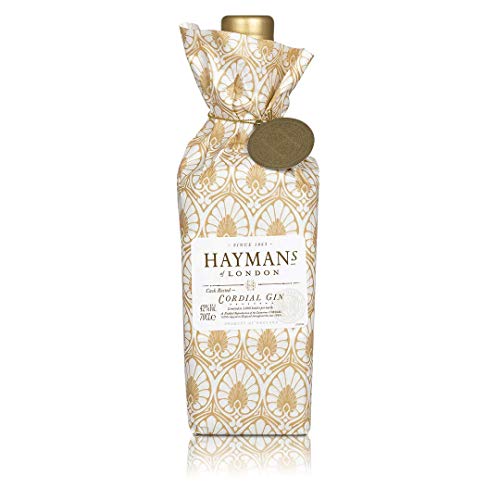Hayman's | Cordial Gin | 500 ml | 3 Monate gelagert | Vollmundiger & robuster Gin | Süßer Geruch | Noten von Wacholder & Zitrus | Weiche Gewürznoten im Geschmack von Hayman´s