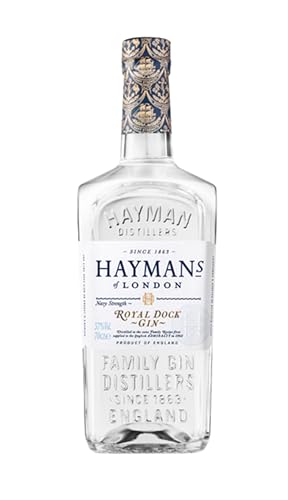 Hayman's Royal Dock Gin 57% Vol. | Navy Strength Gin | Familienrezept | Hayman's of London | Ausdrucksstarke Aromen von Zitrusfrüchten und pfeffrigem Koriander | 700ml von Hayman's