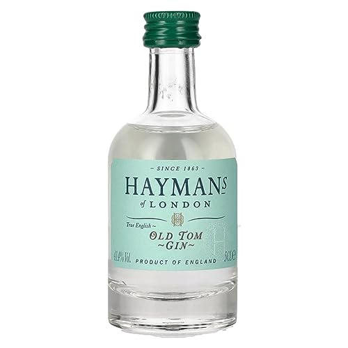 Hayman's | Old Tom Gin | 50 ml | 41,4% Vol. | Noten von Earl Grey | Intensive Wacholdernoten im Geruch | frische Zitrusnoten | Gold bei den World Gin Awards von Hayman's of London