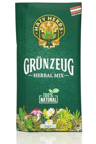 HAZY HERBS | Kräutertee-Mischung "Grünzeug" - 100% natürlicher Kräutermix - 25g feine Mischung von Hazy Herbs