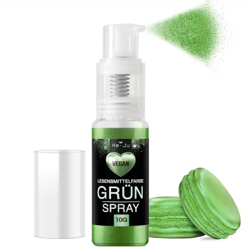 He-Ju Essbares Glitzer Spray Grün10g, Waldgrün Glitzerpulver essbar vegan und E171 frei, essbarer Glitzer für Getränke & Lebensmittel He-Ju Essbares Glitzer Spray Grün10g, Waldgrün Glitzerpulver essbar vegan und E171 frei, essbarer Glitzer für Getränke & Lebensmittel von He-Ju