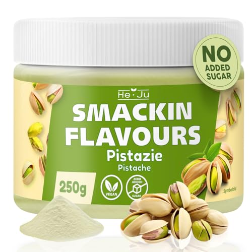 He-Ju Flavour Pulver Pistazie 250g vegan, Pistachio Geschmackspulver zum Süßen fast ohne Kalorien von He-Ju