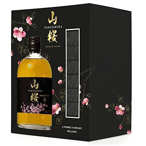 YAMAZAKURA BLENDED WHISKY 50 CL PACK MIT 6 ERFRISCHENDEN STEINEN von HeBei