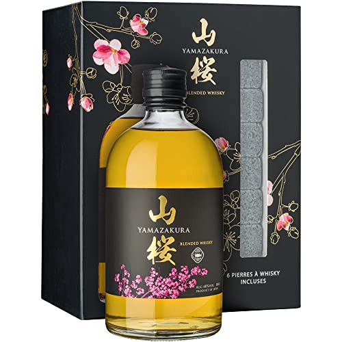 YAMAZAKURA BLENDED WHISKY 50 CL PACK MIT 6 ERFRISCHENDEN STEINEN von Yamazakura