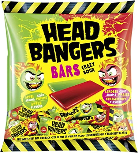 Head Bangers Kaubonbon Bars Crazy Sour, 200 g Head Bangers Kaubonbon Bars Crazy Sour, 200 g von bobalife Bubble tea in the making