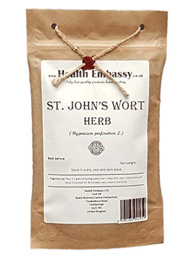 Echte Johanniskraut Tee (Hypericum Perforatum) / St. John's Wort Tea - Health Embassy - 100% Natural (50g) von HEALTH EMBASSY
