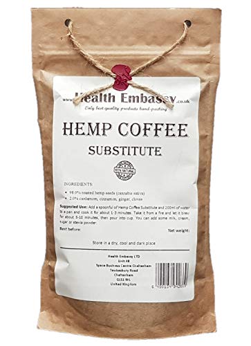 Health Embassy Hanf Kaffee Ersatz (Cannabis Sativa L) / Hemp Coffee Substitute, 200g von HEALTH EMBASSY