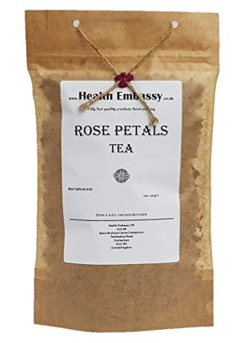 Health Embassy Rosenblütenblätter Tee | Rose Dried Petals Tea, 50g von HEALTH EMBASSY