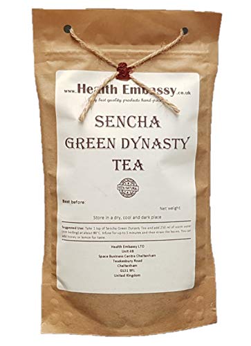 Health Embassy Sencha Grüner Tee | Sencha Green Dynasty Tea, 75g von HEALTH EMBASSY