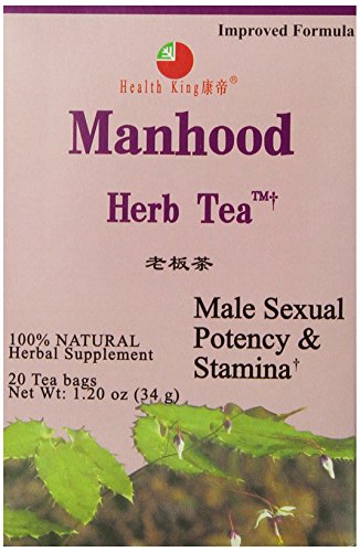 Manhood Herb Tea, 20 Tea Bags, 1.20 oz (34 g) - Health King - Qty 1 von Health King