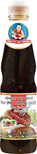 Healthy Boy Thai Dip-Sauce, scharf (BBQ-Geschmack, Nam Jim Jaew), 3er Pack (3 x 0.3 l) von Healthy Boy