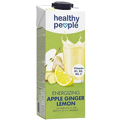 Healthy People Energizing Apple Ginger Lemon, 100% Fruchtgehalt Apfel Ingwer Zitrone, erfrischender Fruchtsaft mit zusätzlichen Vitaminen, 1L von Healthy People