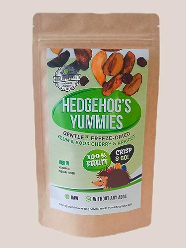 Healthy Planet Hedgehog's Yummies Gentle Freeze Dried Fruit | Pflaume, Sauerkirche, Aprikose | 20g von Healthy Planet Premium quality
