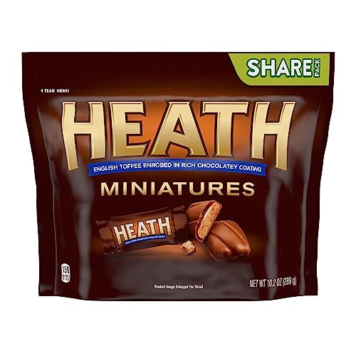 Miniatures Milk Chocolate English Toffee Candy Bars, Individually Wrapped, Gluten Free, 10.2 oz Share Pack Miniatures Milk Chocolate English Toffee Candy Bars, Individually Wrapped, Gluten Free, 10.2 oz Share Pack von Heath
