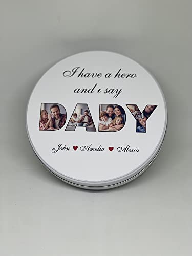 I Have A Hero And I Say Dady Design - Special For You - Special Design - Gift Chocolate For Father's Day (100) von Hediyenza