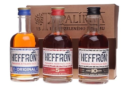 Heffron Rum Tasting Set 3x 0,2 Liter 38,67% Vol. von Heffron