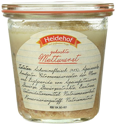 Heidehof Mettwurst im Weckglas, 6er Pack (6 x 200 g) von Heidehof