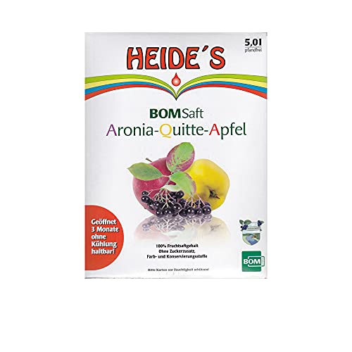BOMSaft AQA - Aronia-Quitte-Apfel - 5 Liter von Heides-BiB - BOM