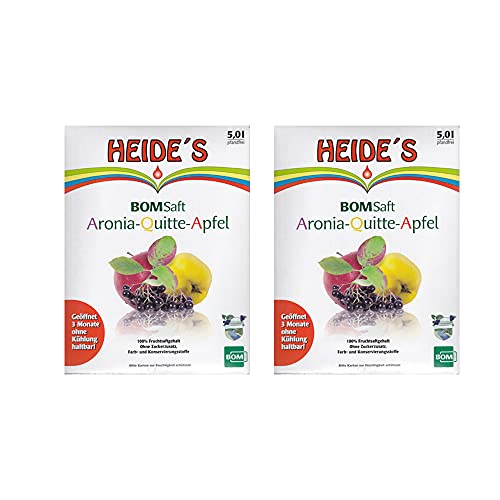 BOMSaft AQA - Aronia-Quitte-Apfel - Doppelpack -, 2 x 5 Liter von Heides-BiB