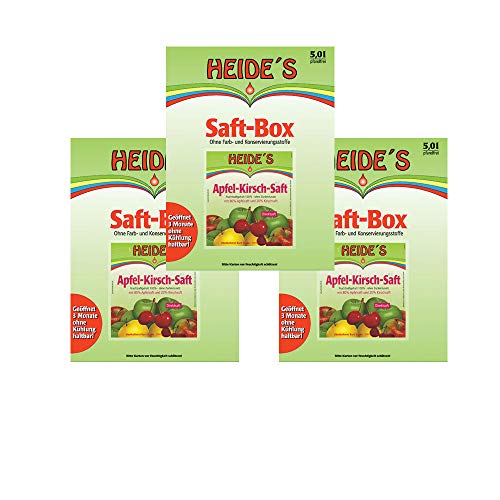 Apfel-Kirsch-Saft 3er-Pack, 3 x 5 Liter von Heides-BiB