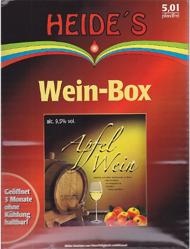 Apfelwein lieblich, 9,5% Alc, 5 Liter von Heides-BiB
