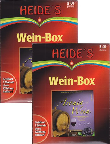 Aronia-Wein 9,5% Alc., 2 x 5 Liter von Heides-BiB