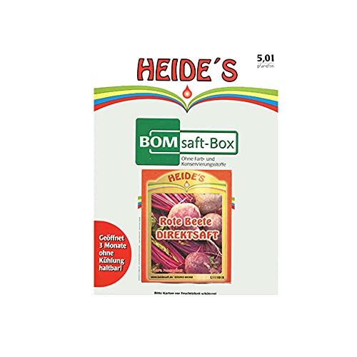 BOMSaft Rote Beete naturbelassen 2 x 5 Liter, 2er-Pack von Heides-BiB