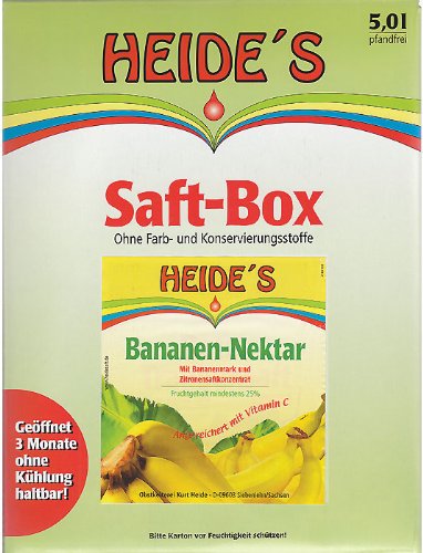Heides-BiB Bananen-Nektar, 5 Liter, 1 Stück, Bag-in-Box Heides-BiB Bananen-Nektar, 5 Liter, 1 Stück, Bag-in-Box von Heides-BiB