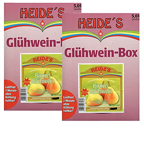 Birnen-Glühwein 9,5% Alc.2er-Pack, 2 x 5 Liter von Heides-BiB