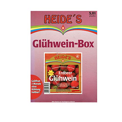 Erdbeer-Glühwein 9,5% Alc., 5 Liter von Heides-BiB