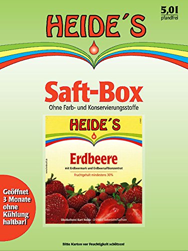Erdbeer-Nektar 30% Fruchtanteil, 2 x 5 Liter von Heides-BiB