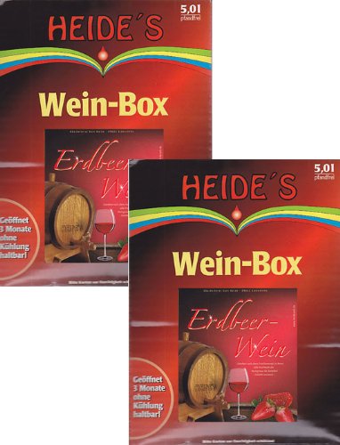 Erdbeerwein 9,5% Alc., 2 x 5 Liter von Heides-BiB