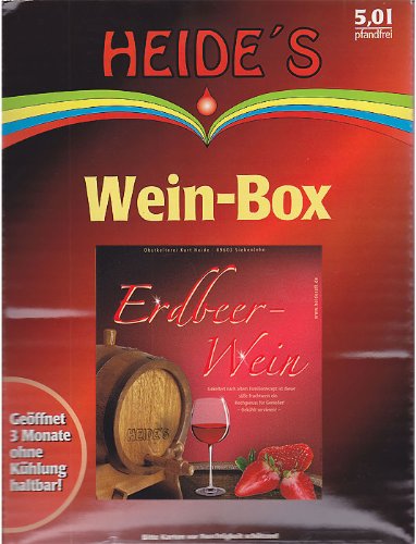 Erdbeerwein 9,5% Alc, 5 Liter von Heides-BiB