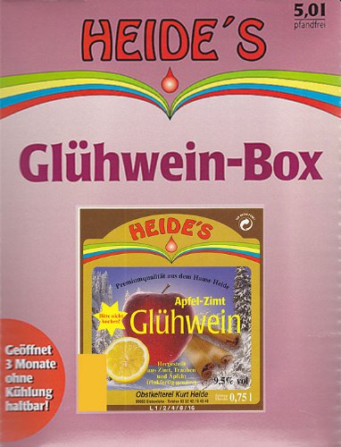 Glühwein Apfel-Zimt 9,5% Alc, 5 Liter von Heides-BiB