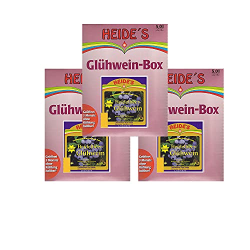 Glühwein Heidelbeere 9,5% Alc. 3er-Pack, 3 x 5 Liter von Heides-BiB