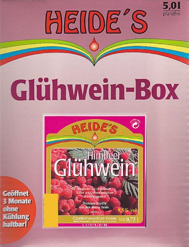 Glühwein Himbeer 9,5% Alc, 5 Liter von Heides-BiB