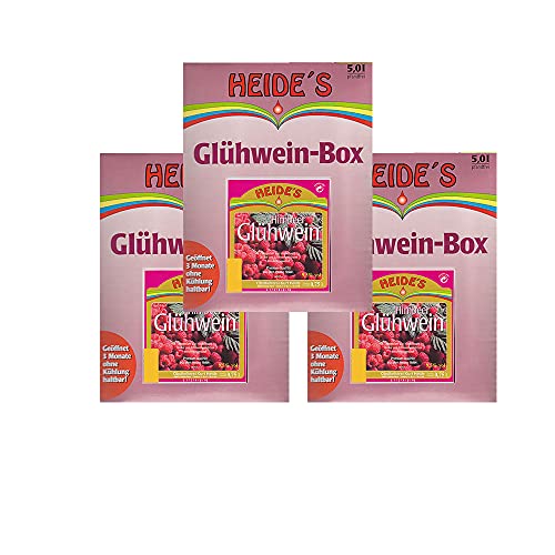 Glühwein Himbeere 9,5% Alc. 3er-Pack, 3 x 5 Liter von Heides-BiB