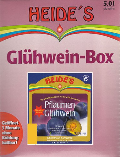Glühwein Pflaume 9,5% Alc., 5 Liter Glühwein Pflaume 9,5% Alc., 5 Liter von Heides-BiB