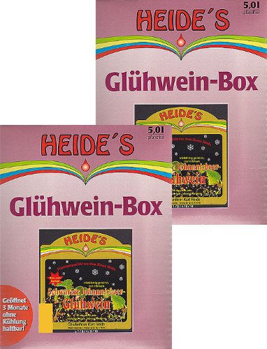 Glühwein Schwarze Johannisbeere 9,5% Alc. 2er-Pack, 2 x 5 Liter von Heides-BiB